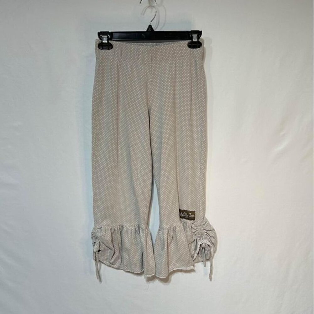 Matilda Jane pants. Girls size 14. Gray/white.